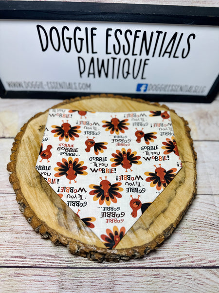 Gobble Wobble Over the Collar Reversible Bandana
