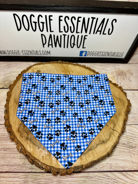 Blue & Bold Over the Collar Bandana