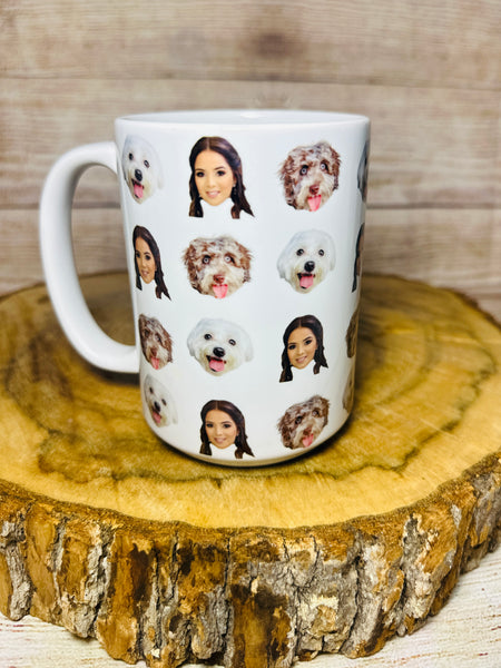 All Over Custom Picture 15oz Mug