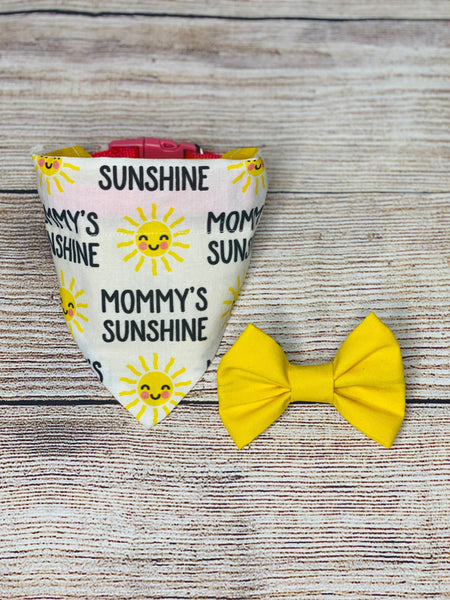 Mommy's Sunshine Over the Collar Bandana
