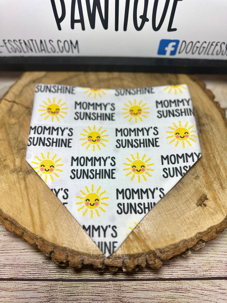 Mommy's Sunshine Over the Collar Bandana