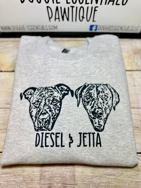 Custom Portrait Unisex Sweatshirt