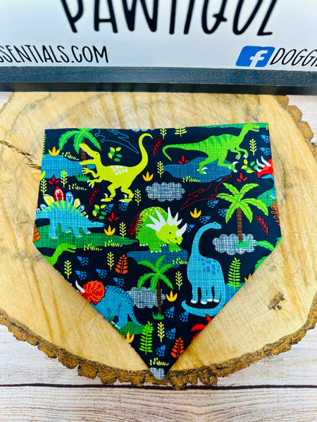 Jurassic Bark Over the Collar Bandana