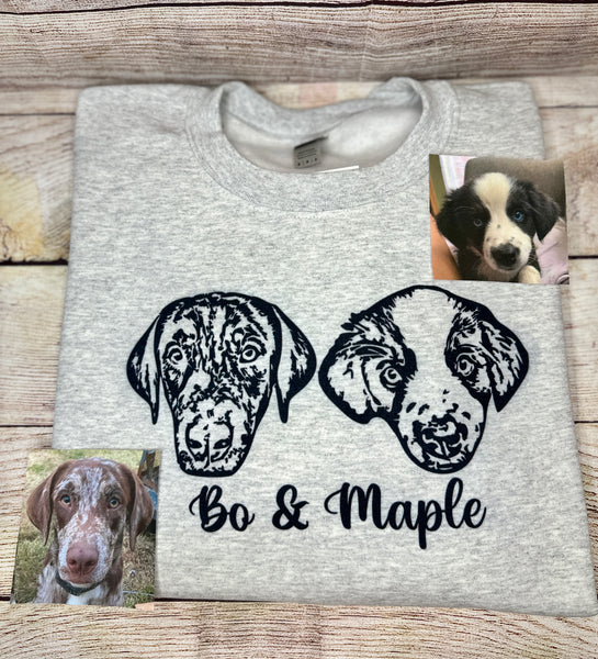 Custom Portrait Unisex Sweatshirt