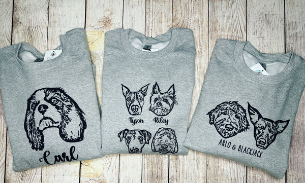 Custom Portrait Unisex Sweatshirt