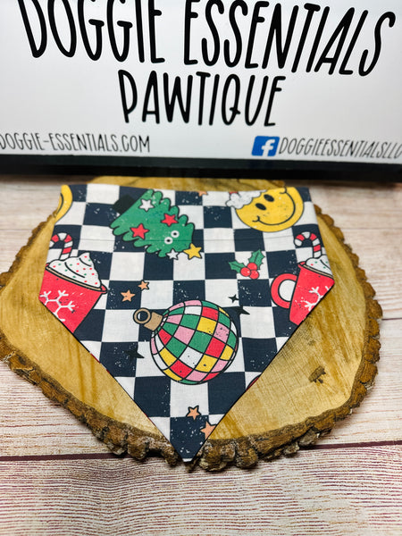 Retro Christmas Over the Collar Bandana