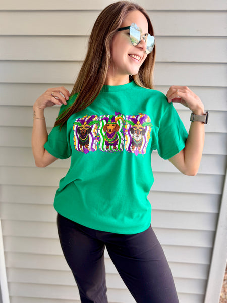 Mardi Paws Dachshund T-Shirt