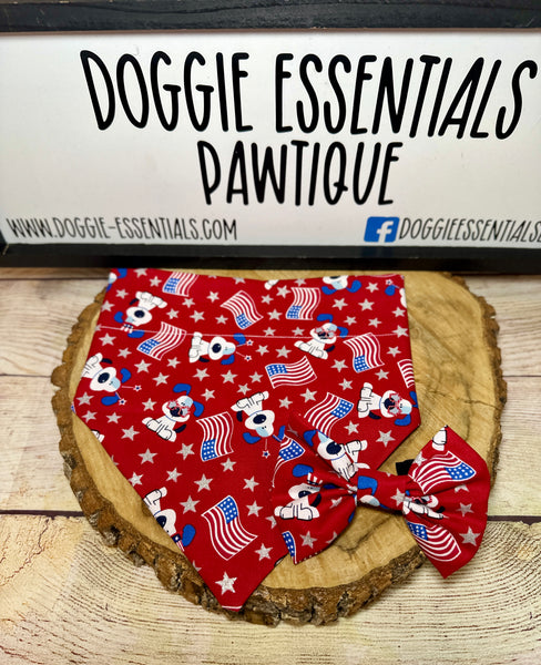 American Pup Over the Collar Bandana