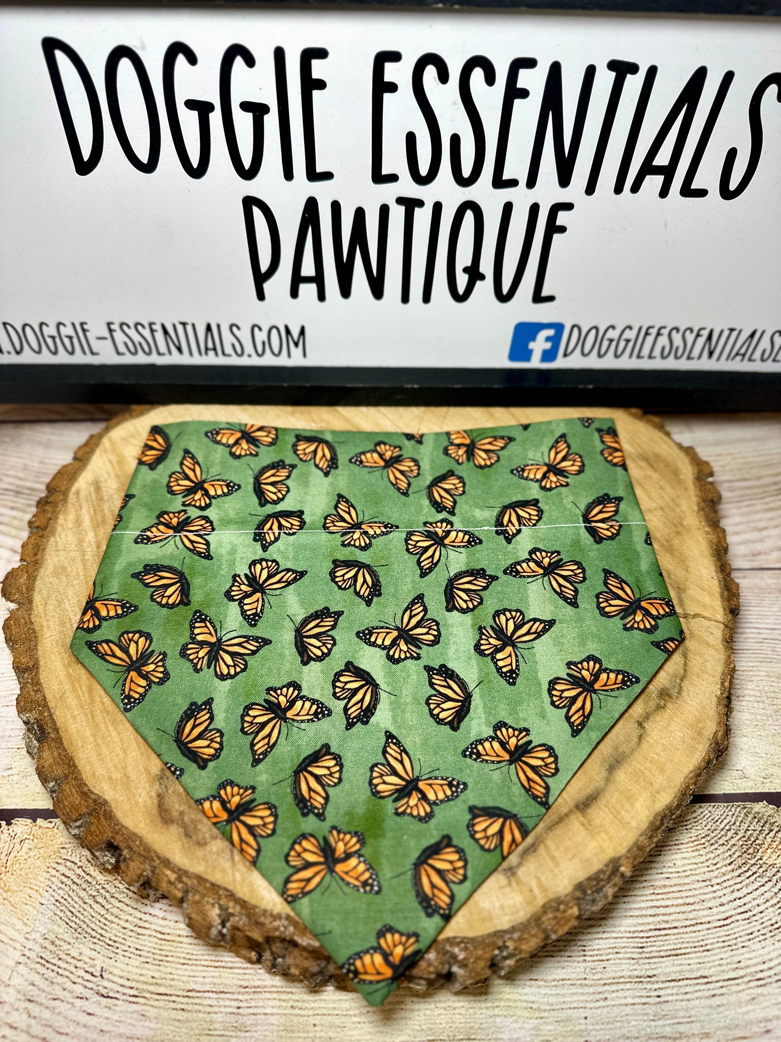 Butterfly Over the Collar Bandana