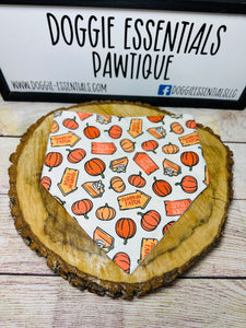 Pumpkin Patch Over the Collar Reversible Bandana