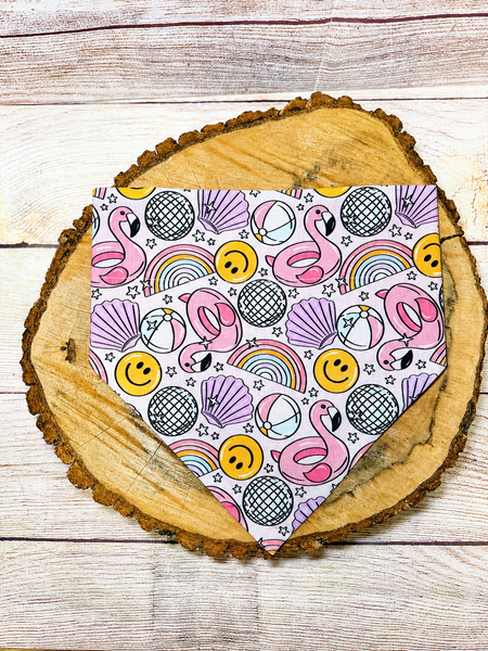 Flamingo Fiesta Over the Collar Bandana