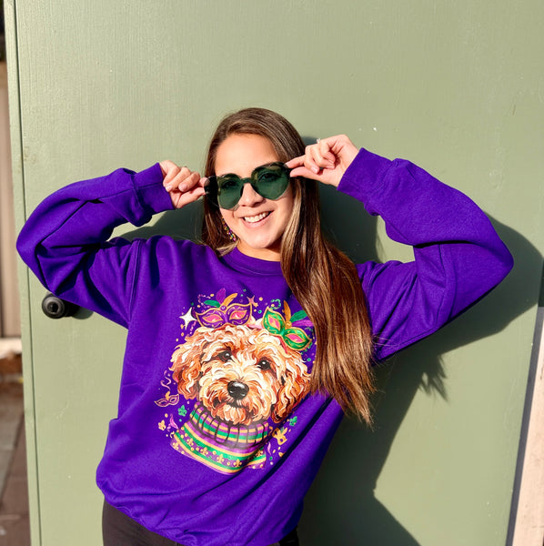 Mardi Gras Doodle Sweatshirt