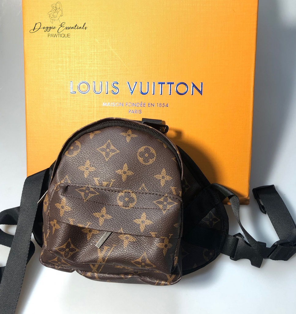 Chewy Vuitton Pet Backpack – Doggie Essentials Pawtique