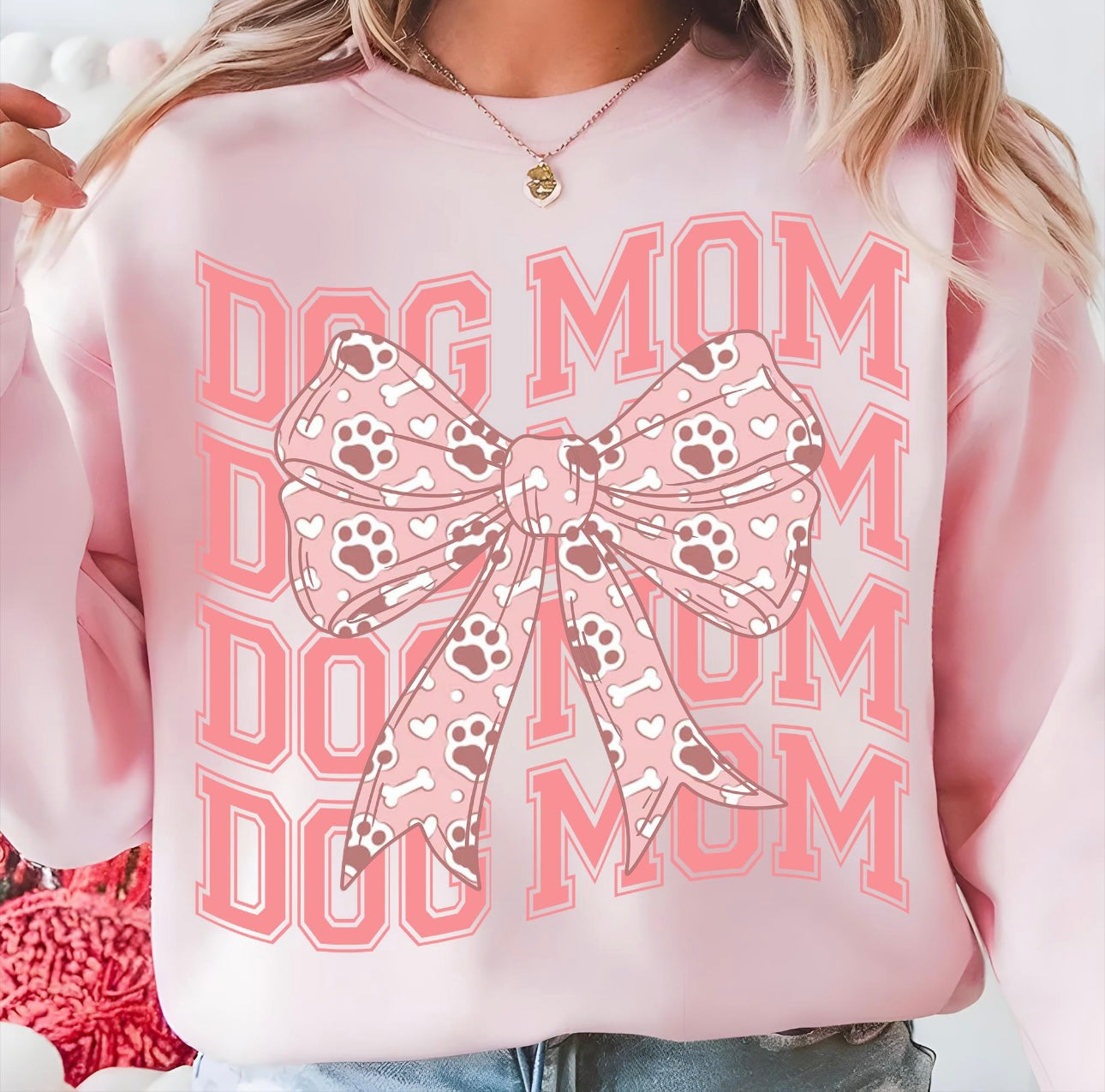 Coquette Dog Mom Sweatshirt