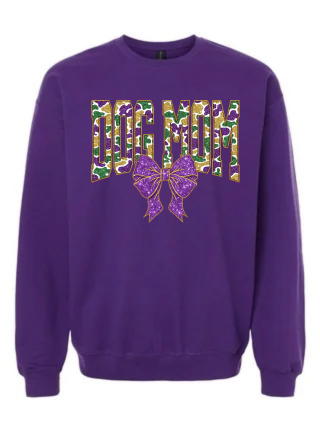 Mardi Gras Dog Mom Sweatshirt