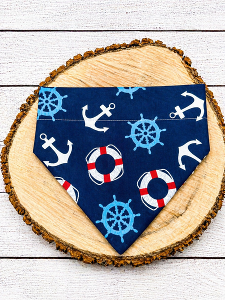 Nautical Days Over the Collar Bandana