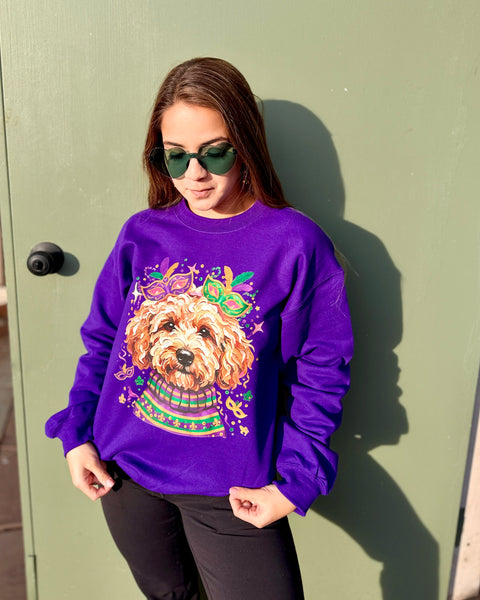 Mardi Gras Doodle Sweatshirt
