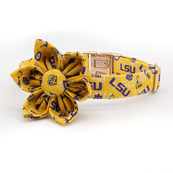 LSU Flower Collar Set