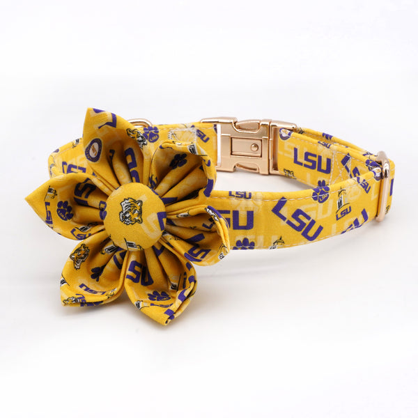 LSU Flower Collar Set