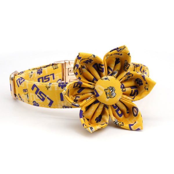 LSU Flower Collar Set
