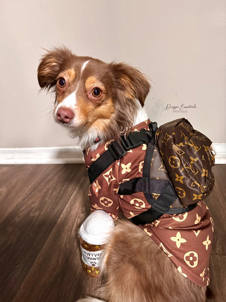 Chewy Vuitton Pet Backpack – Doggie Essentials Pawtique