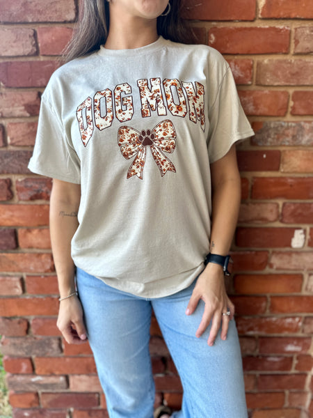 Floral Paws & Bow Tee