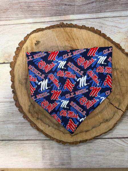 Ole Miss Over the Collar Bandana