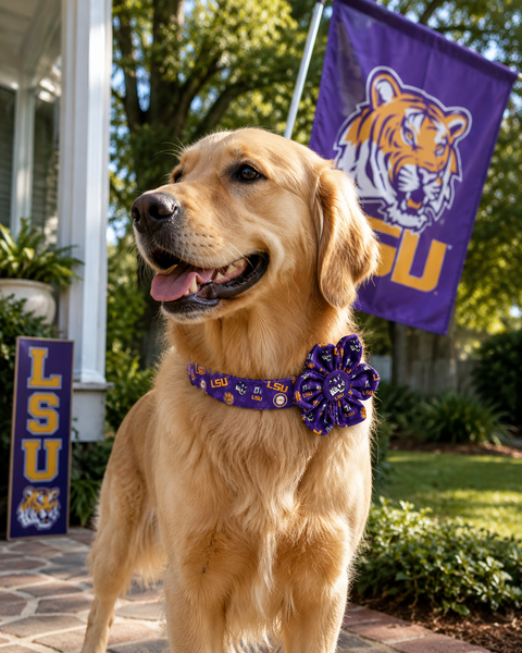 LSU Purple Collar Set