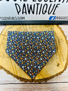 Paw Prints Over the Collar Reversible Bandana