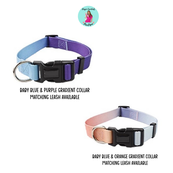 Ombre Collar & Matching Leash Set