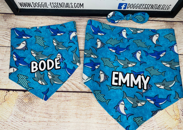 Shark Over the Collar Bandana