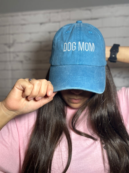 Dog Mom Denim Hat