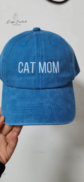 Cat Mom Denim Hat